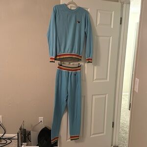 Aviator nation sweatsuit set extra small